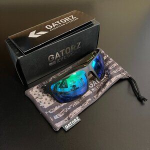 Gatorz Marauder Sunglasses, Green Mirror Polarized